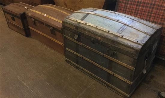 3 trunks inc one owned by Francois Mitterand